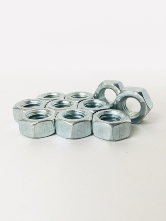 3/8 M/Steel Nut ZP -Pkg *10 Pcs